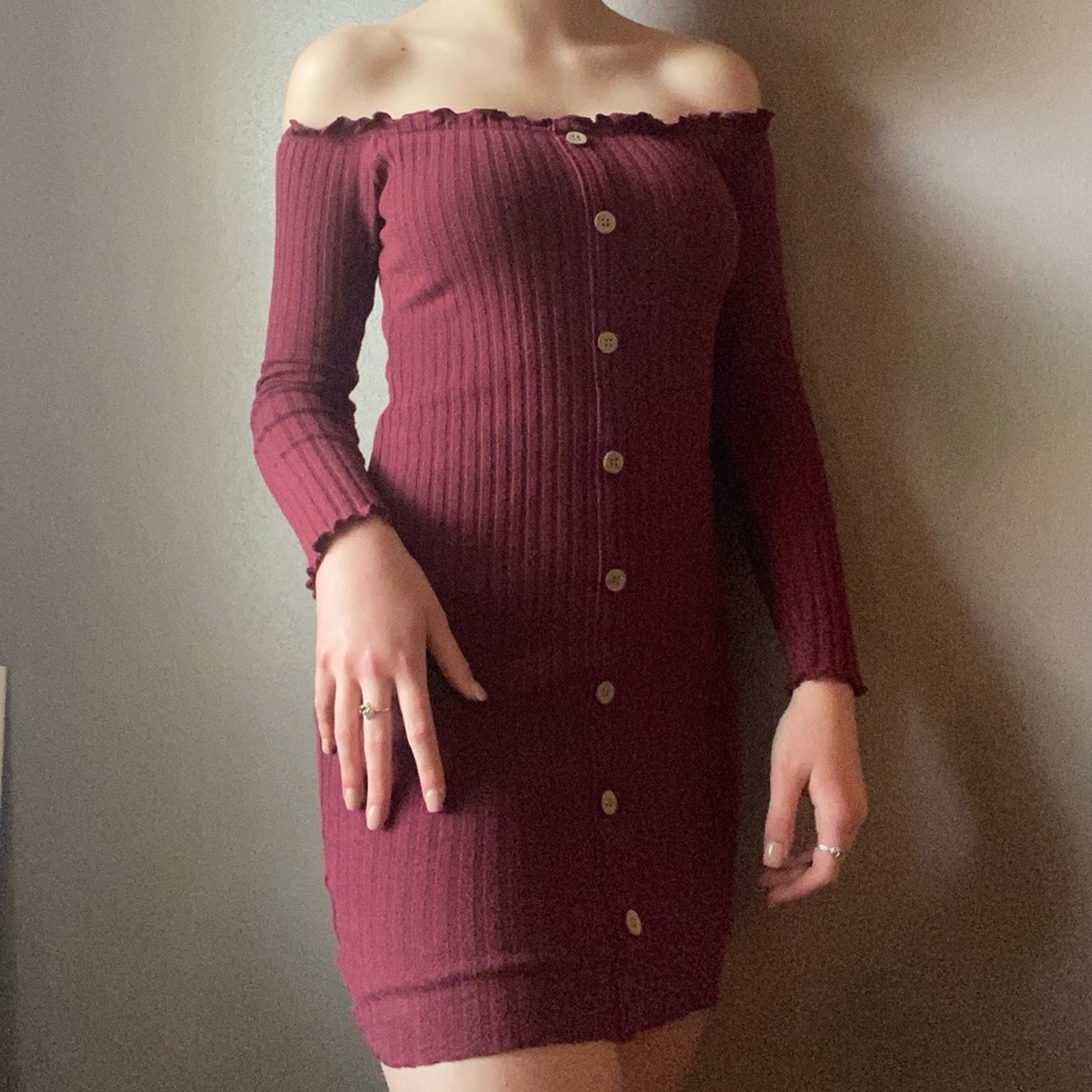 Maroon dress from rue 21